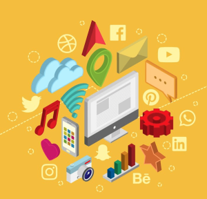 Image illustrant l'influence des médias sociaux sur le commerce électronique B2C pour une visibilité en ligne accrue