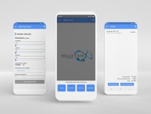 Capture d'écran d'une application mobile au design intuitif